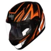 Steelbird SBA 1 Thryl Matt Black with Orange Helmet 1