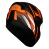 Steelbird SBA 1 Thryl Matt Black with Orange Helmet 3