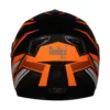 Steelbird SBA 1 Thryl Matt Black with Orange Helmet 4