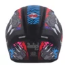 Steelbird SBA 21 Dual Visor Pantha Matt Black with Red and Blue Helmet 4