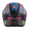 Steelbird SBA 21 Dual Visor Pantha Matt Black with Red and Neon Helmet 6