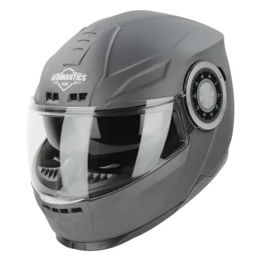 Steelbird SBH 40 Single Visor Matt Axis Grey Helmet 1