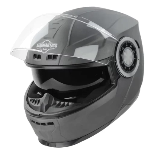 Steelbird SBH 40 Single Visor Matt Axis Grey Helmet 2