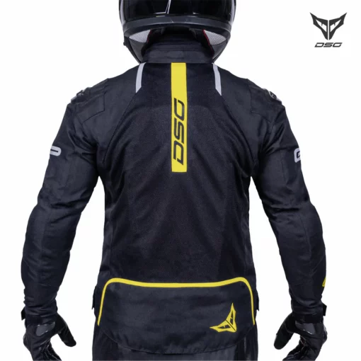 DSG GP X Black Yellow Fluoro Riding Jacket 2