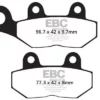 EBC FA2142HH Fully Sintered Front Brake Pad 1