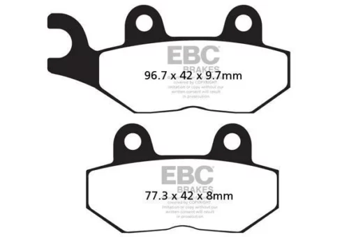 EBC FA2142HH Fully Sintered Front Brake Pad 1