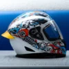 Tiivra Demon Silver Composite Fiber Helmet 5