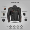 IXON Draco Anthracite Black Orange Jacket 3