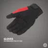 Royal Enfield Urban Hustler V2 Red Riding Gloves 5