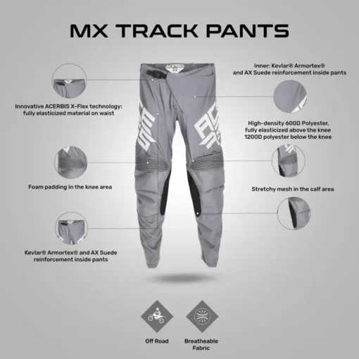 Acerbis MX Track Grey Pants 2