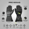 Ixon Pro Eddas Black Bright Yellow Gloves 3