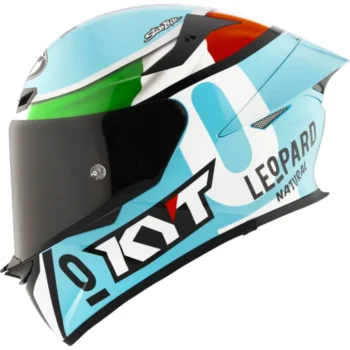 KYT TT REVO Leopard Replica Tricolore Helmet 1