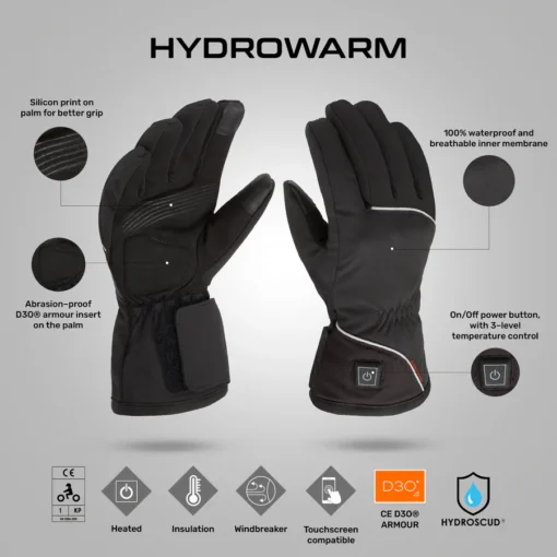 Tucano Urbano Black Hydrowarm Gloves 6