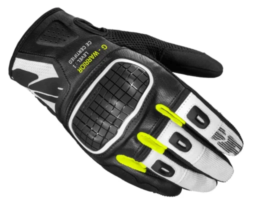 spidi g warrior black fluorescent gloves 1