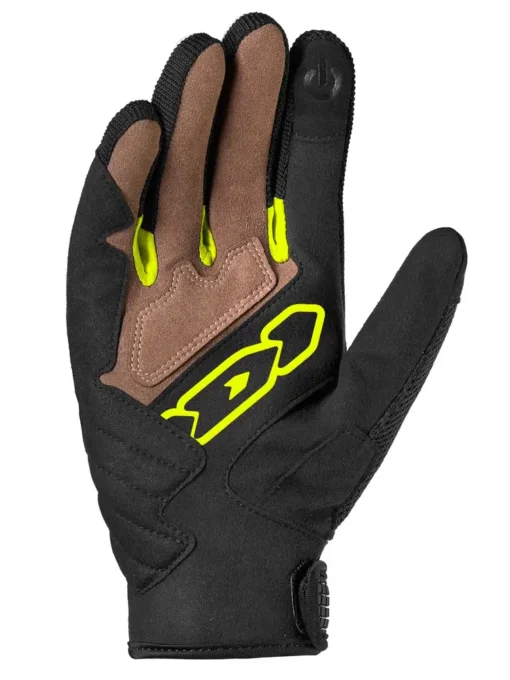 spidi g warrior black fluorescent gloves 3