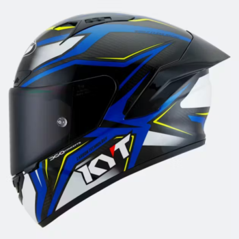 KYT NZ Race Carbon Stride Blue White E06 Helmet 1