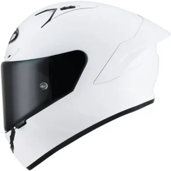 KYT NZ Race Plain White E06 Helmet 1