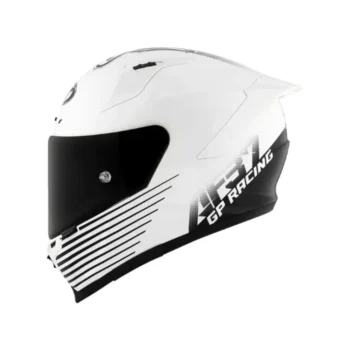 KYT Striker AF37 Livery Black White Helmet 1