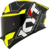 KYT TT REVO Electron Matt Black Yellow Helmet 1