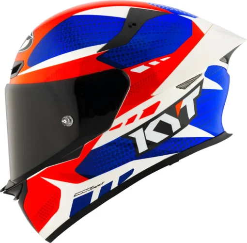 KYT TT REVO Gear Blue Red Helmet 1