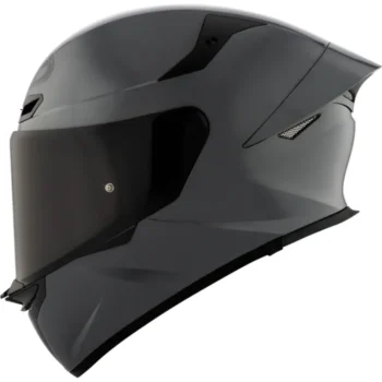 KYT TT REVO Plain Matt Grl Grey Helmet 1