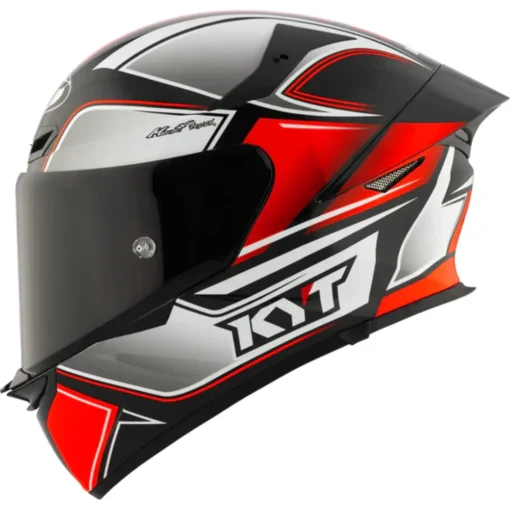 KYT TT REVO Tourist Red Fluo Helmet 1