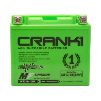 Crank1 Performance Battery For Aprilia BMW Kawasaki Suzuki Triumph (CB12 BS (SMF)) 1