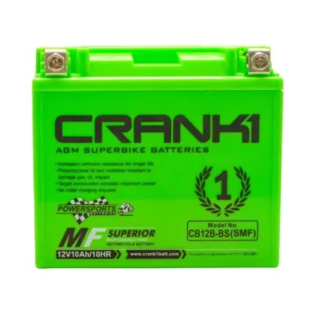 Crank1 Performance Battery For Ducati Kawasaki Triumph (CB12B BS (SMF)) 1