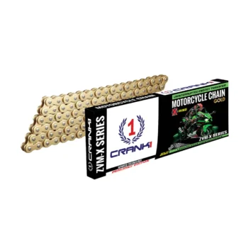 Crank1 Performance Motorcycle Chain Gold X Ring Power Sports Chain (530 PITCH ZVM X 124L GOLD) 1