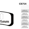 Crank1 Performance Sintered Front Brake Pads for Harley Davidson (CB754) 2