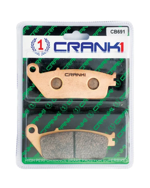 Crank1 Performance Sintered Front Brake Pads for Honda Indian Triumph (CB691) 1