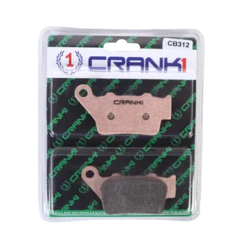 Crank1 Performance Sintered Rear Brake Pads for Aprilia Bajaj BMW Ducati Harley Davidson Indian KTM Royal Enfield Triumph (CB312) 1