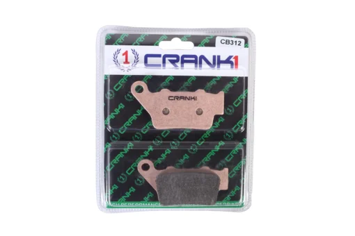 Crank1 Performance Sintered Rear Brake Pads for Aprilia Bajaj BMW Ducati Harley Davidson Indian KTM Royal Enfield Triumph (CB312) 1