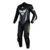 DSG GP Racing Black Yellow Fluorescent Leather Suit 1