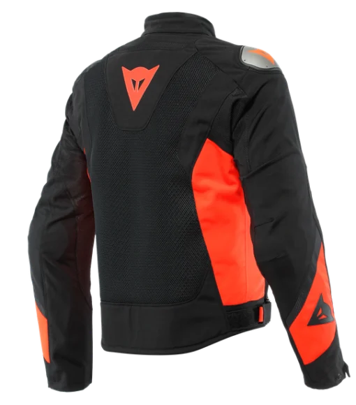 Dainese Energyca Air Tex Black Fluroscent Red Riding Jacket 2