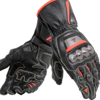 Dainese Full Metal 6 Black Fluorescent Red Riding Gloves 1