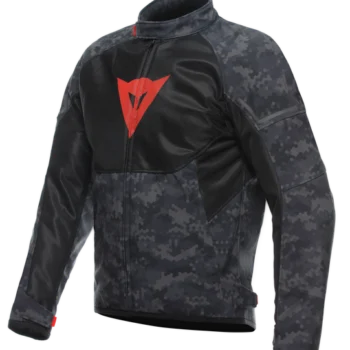 Dainese Ignite Air Tex Camo Gray Black Fluorescent Red Riding Jacket 1