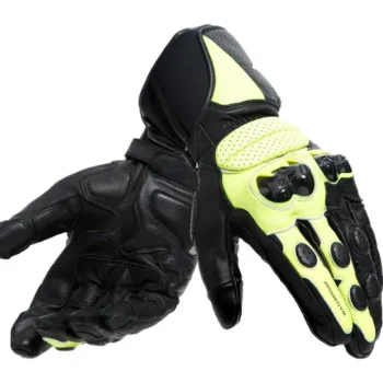 Dainese Impeto D Dry Black Fluorescent Yellow Riding Gloves 2