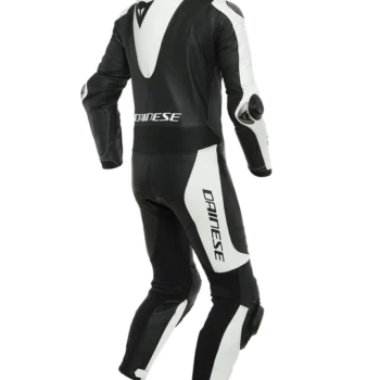 Dainese Laguna Seca 5 1Pc Leather Suit Perforated Racing Black White Racing Suit 2