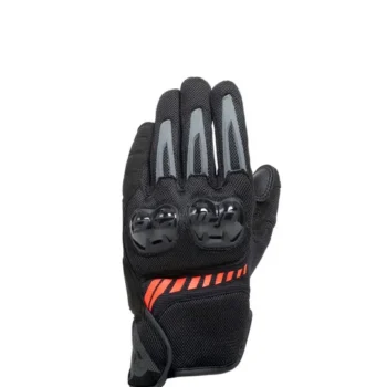 Dainese Mig 3 Air Tex Black FLuorescent Red Riding Gloves 2