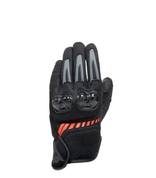 Dainese Mig 3 Air Tex Black FLuorescent Red Riding Gloves 2