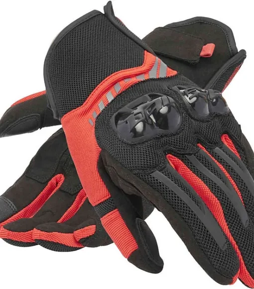 Dainese Mig 3 Air Tex Black Lava Red Riding Gloves 1