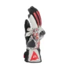 Dainese Mig 3 Leather Black Red Spray White Riding Gloves 3