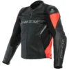 Dainese Racing 4 Lava Red Black Leather Jacket 1