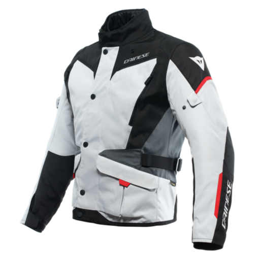 Dainese Tempest 3 D Dry Glacier Grey Black Lava Red Jacket 1