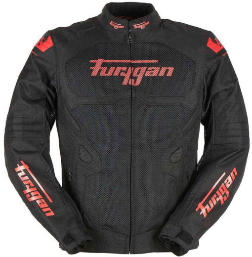 Furygan Atom Vented Black Red Riding Jacket 1