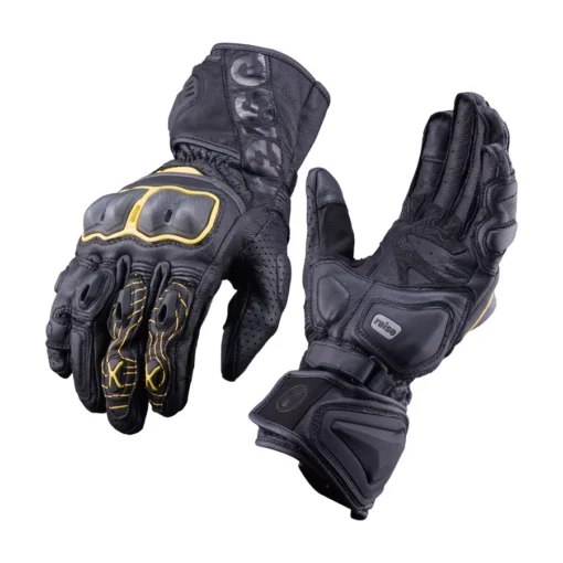 Reise Rhodes Yellow Motorcycle Gloves 1