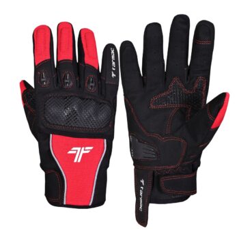 Tarmac Tex II Black Red Riding Gloves 1