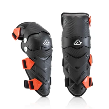 Acerbis Impact Junior Black Red Knee Guard 1