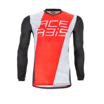 Acerbis MX J Track One White Red Jersey 1